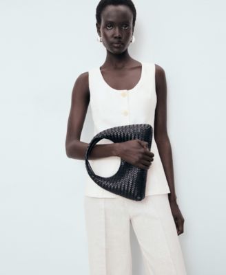 Women's Suit-Style Linen Jumpsuit