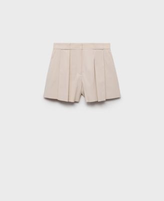 Women's Pleated Tailored Shorts