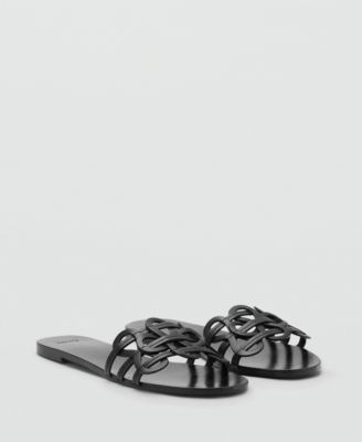 Women's Intertwined Strap Leather Sandals