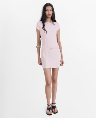 MANGO - Women's Short Belted Dress