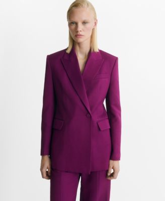 MANGO - Women's Double-Breasted Suit Jacket