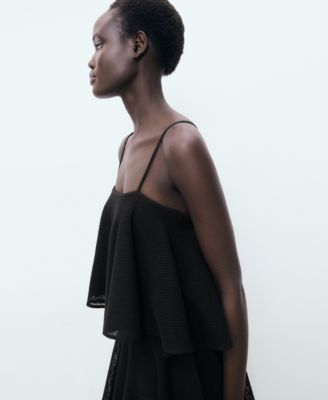 Women's Ruffle Knit Dress