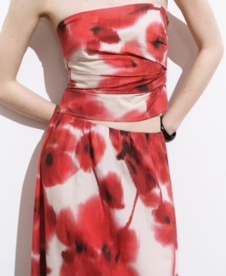 Women's Floral Bandeau Top