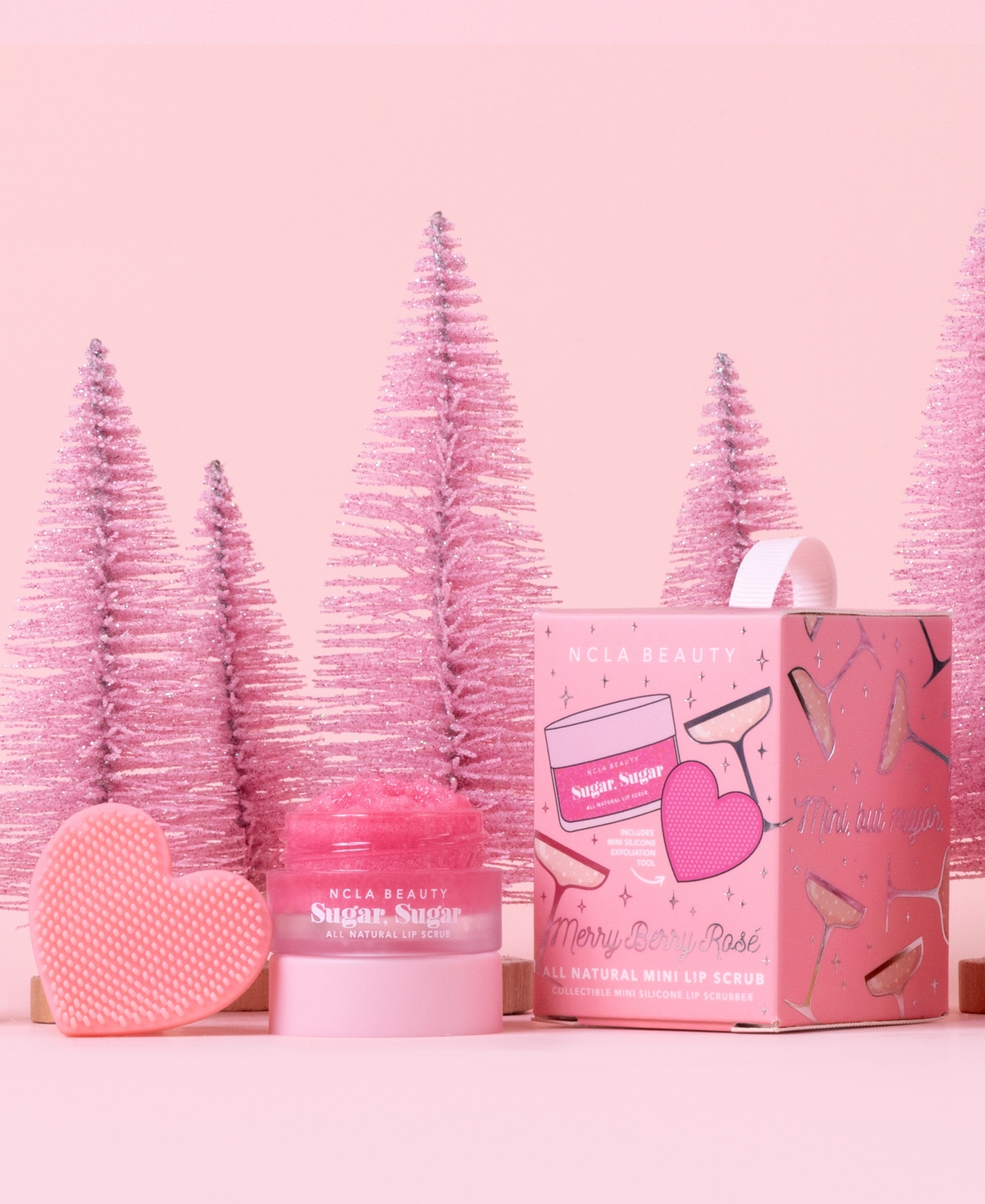 Ncla Beauty 2-Pc. Merry Berry Rose Lip Scrub Ornament Set