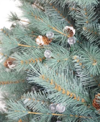 Puleo 7.5 ft. Pre-Lit Hampton Spruce Artificial Christmas Tree