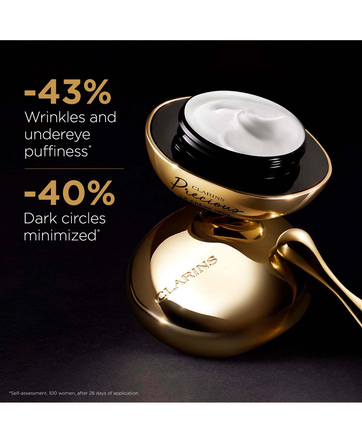Clarins Precious La Creme Yeux Eye Cream, 0.5 Oz. In Transparent
