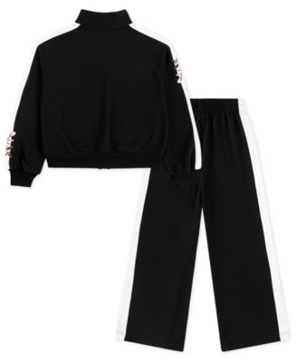 Toddler and Little Girls 2-Piece Floral Track Jacket and Pants Set