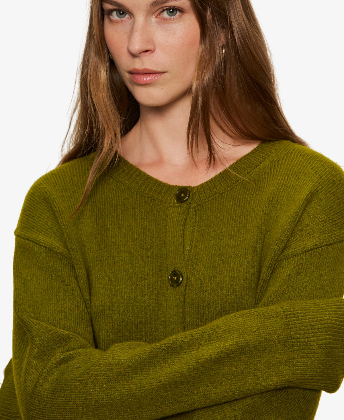 Sanctuary Women's Must-have Button-front Cardigan In Green