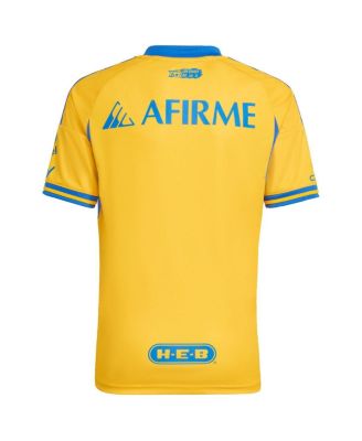 Big Boys and Girls Gold Tigres UANL 2025/26 Home Replica Jersey