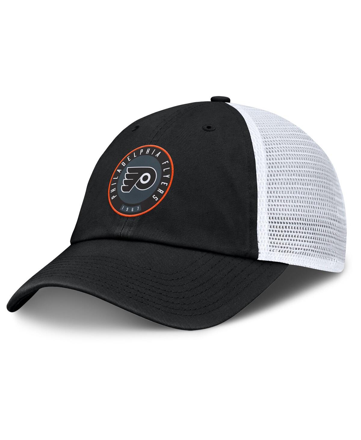 Fanatics Men's Black/gray Philadelphia Flyers Averie Trucker Adjustable Hat In Multi