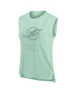 Women's Mint Miami Dolphins Studio Embrace Tank Top