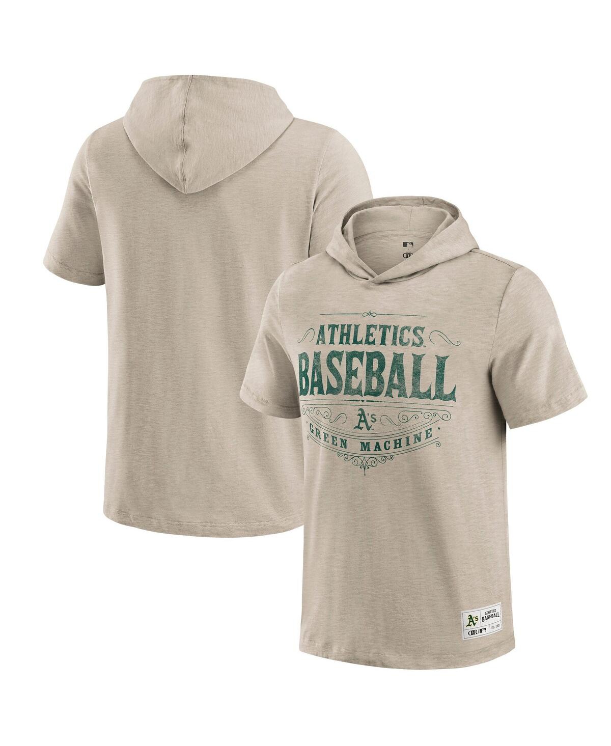 Darius Rucker Collection by Fanatics Men's Tan Oakland Athletics Hooded T-Shirt - Tan
