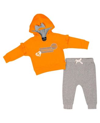 Colosseum - Baby Boys and Girls 2-Piece Tennessee Orange Tennessee Volunteers Patches Fleece Pullover Hoodie and Pants Set