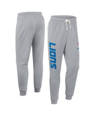 Men's Gray Detroit Lions Sideline Ground Game Performance Taper Pants