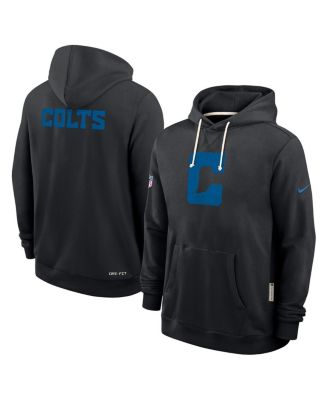 Men's Black Indianapolis Colts Sideline Alt 2 Tight Coverage Performance Pullover Hoodie