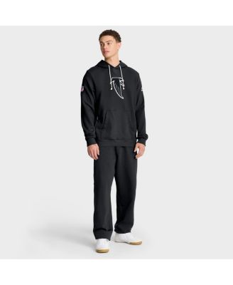 Men's Black Atlanta Falcons Sideline Offensive Set Play Performance Pullover Hoodie