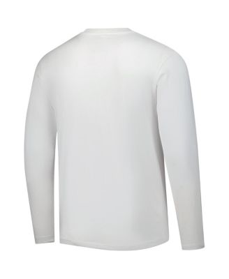 Men's White Texas Rangers Press Box Long Sleeve T-Shirt