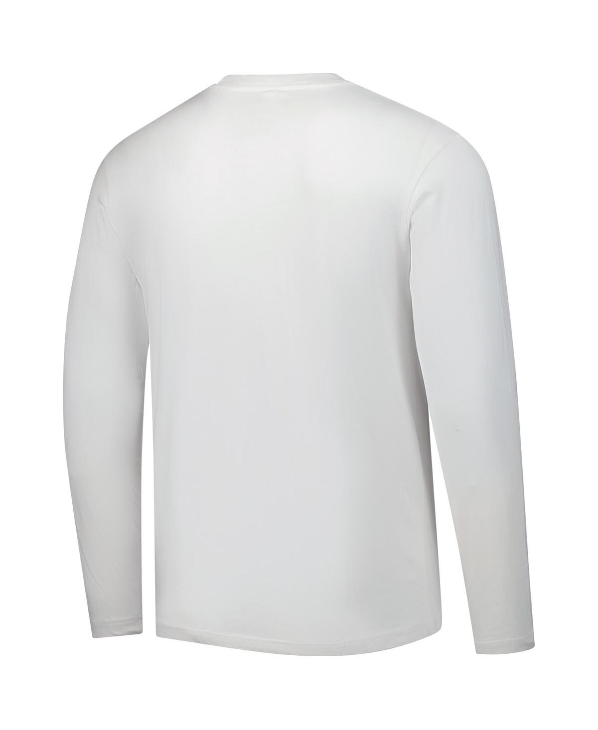 Fanatics Men's White Texas Rangers Press Box Long Sleeve T-shirt In White