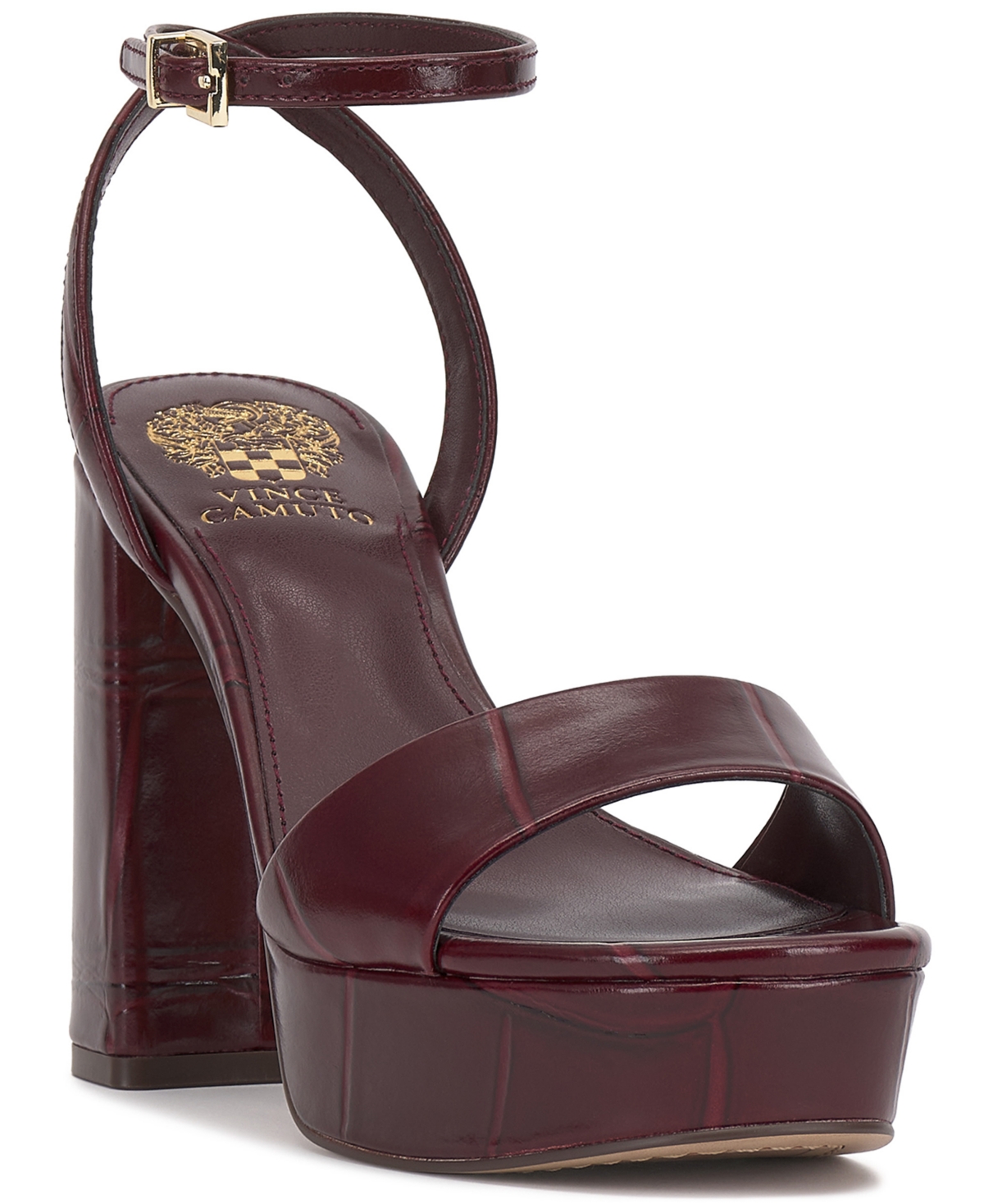 Vince Camuto Women's Pendry Platform Dress Sandals In Burgundy