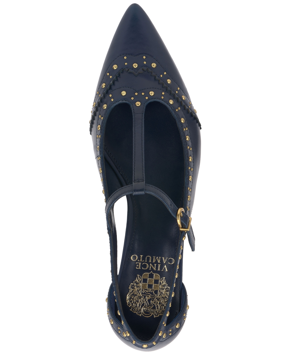 Vince Camuto Valkie Pointed Toe Flat In Blue