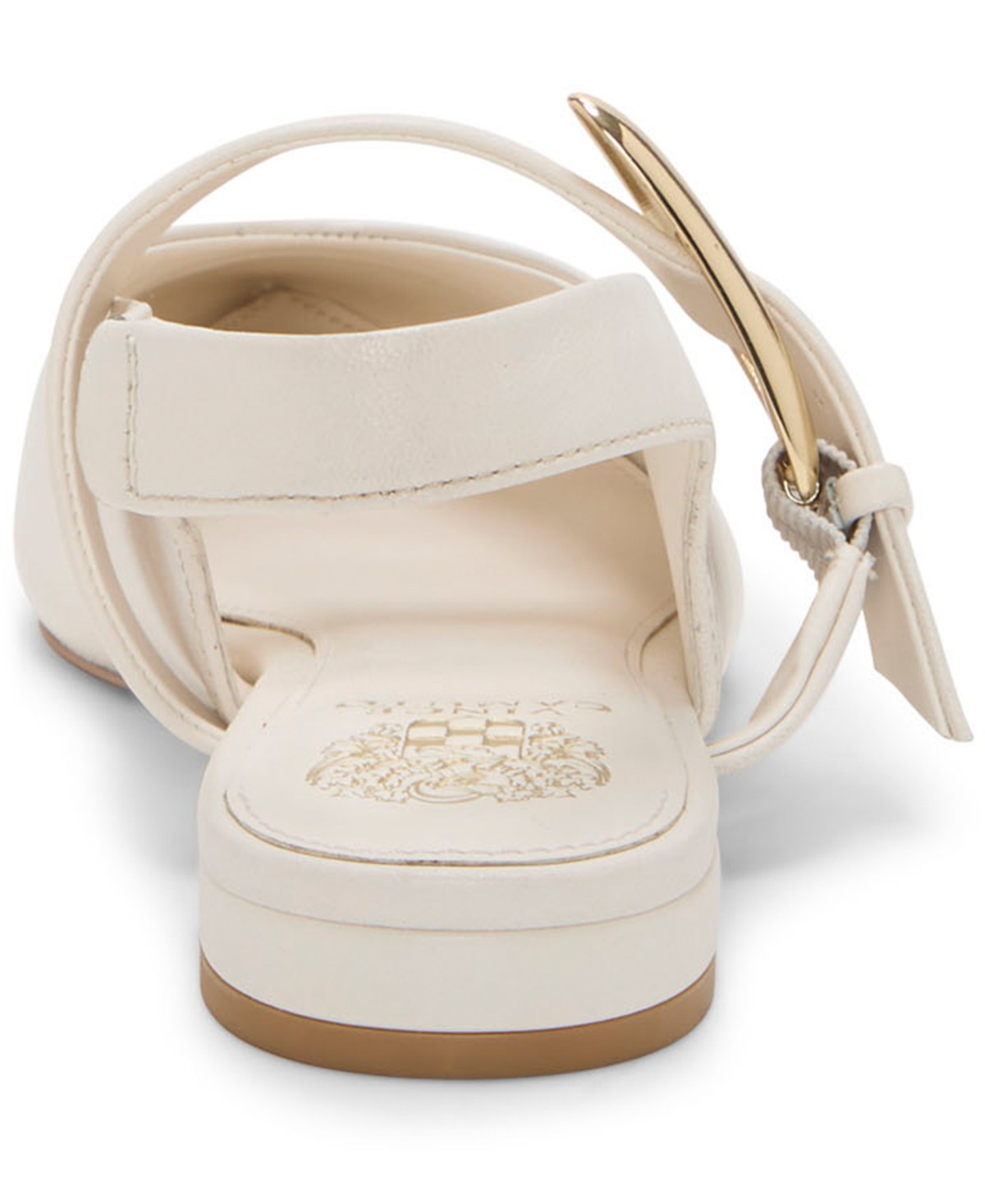 Vince Camuto Amoret Pointed Toe Slingback Flat In White