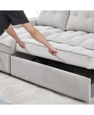 MH 78.75" Reclining Pull-Out Sectional Sofa