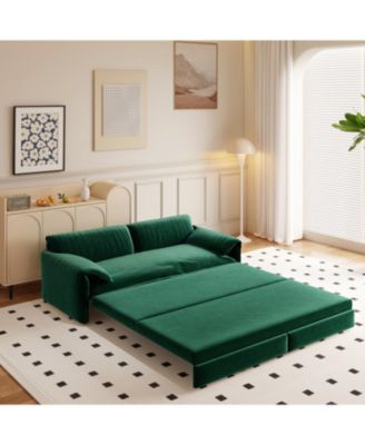 Queen Pull Out Sofa Bed with Storage