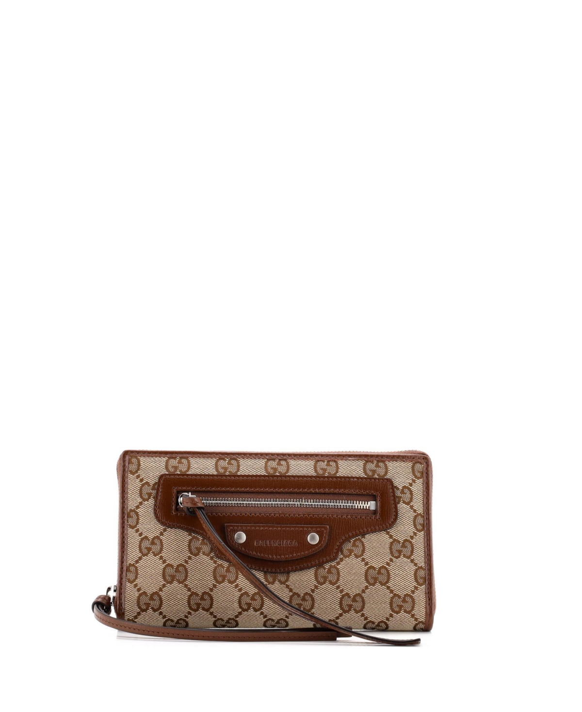 Long x Gucci The Hacker Project Neo Classic Zip Wallet Gg Canvas - Brown