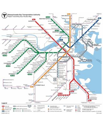 Boston T Map 500 Piece Puzzle