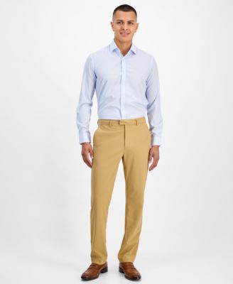 Men's Four Way Stretch Geo Print Button Down Dress Shirt