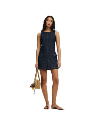 Women's Luisa Belted Denim Mini Dress