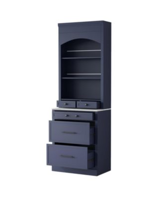 Modern Kitchen Pantry Cabinet Set of 2