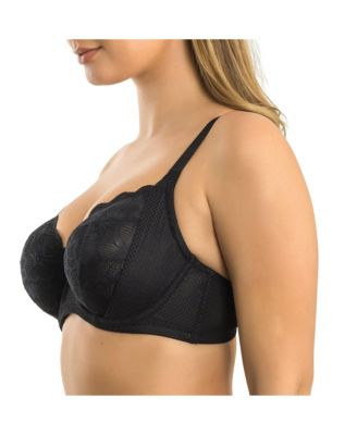 Women's Luxlacy Unlined Wired Bra, Black, 40H