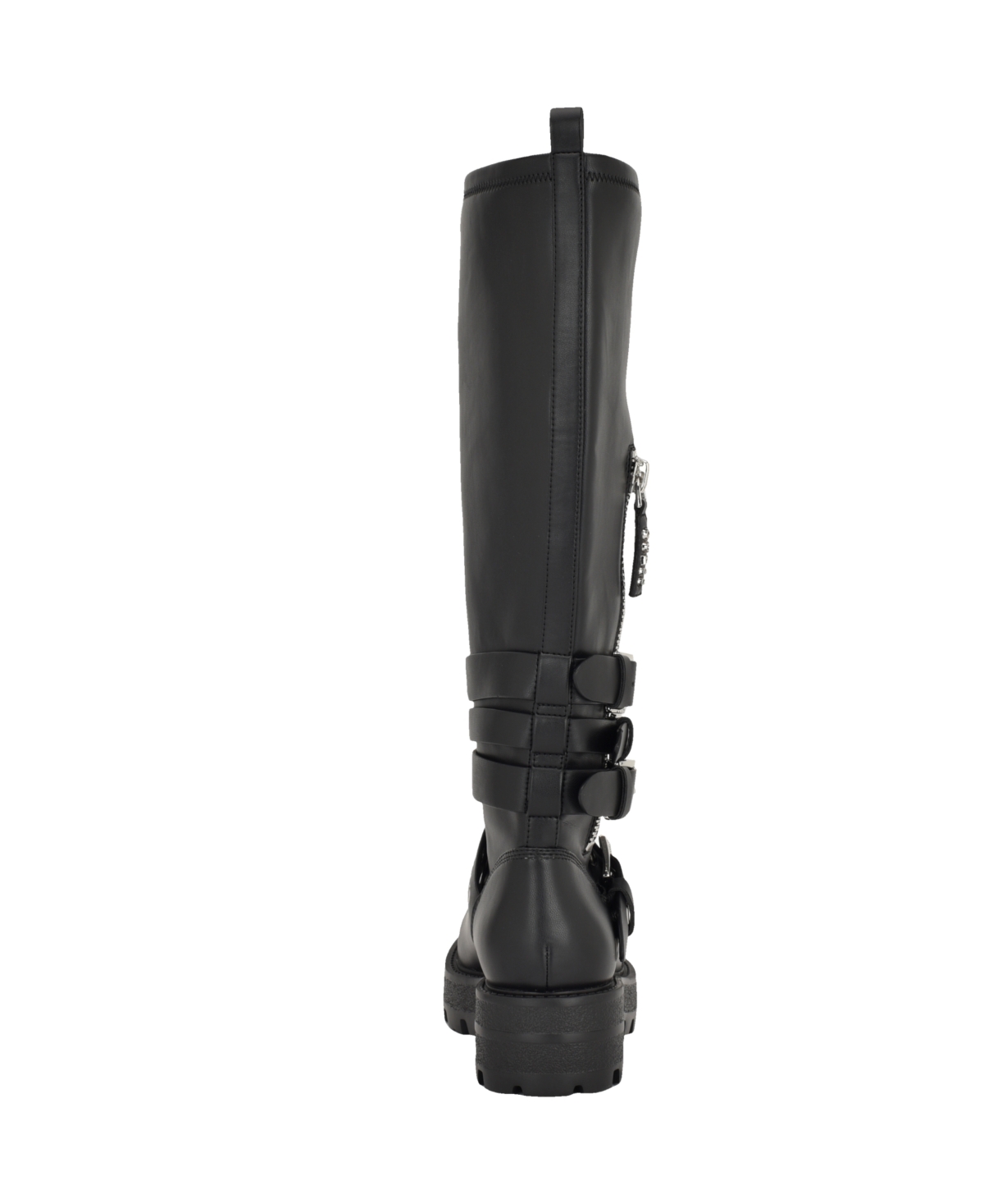 Guess Yanika Lug Sole Tall Boot In Black