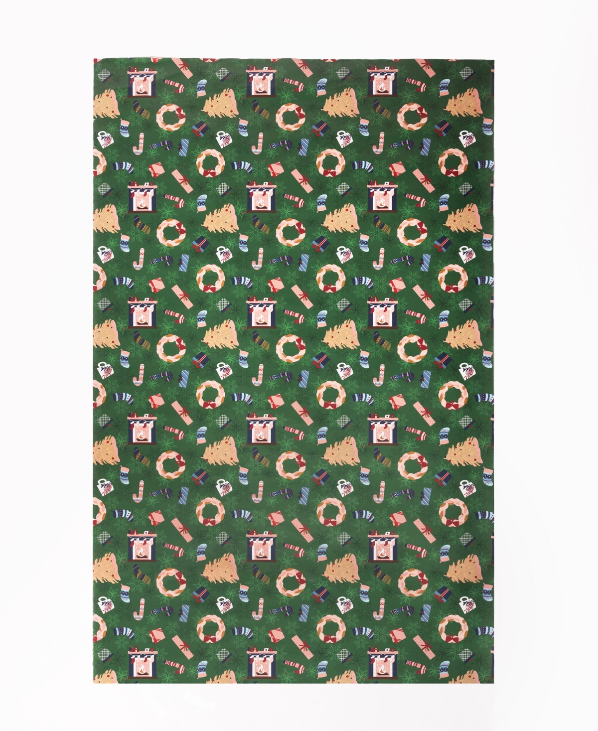Black Paper Party Jubilee Home Gift Wrap In Green