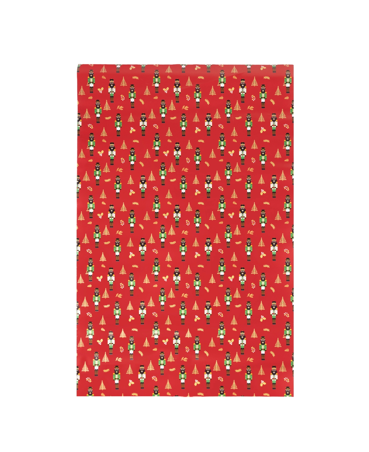 Black Paper Party Nutcracker Gift Wrap In Multi