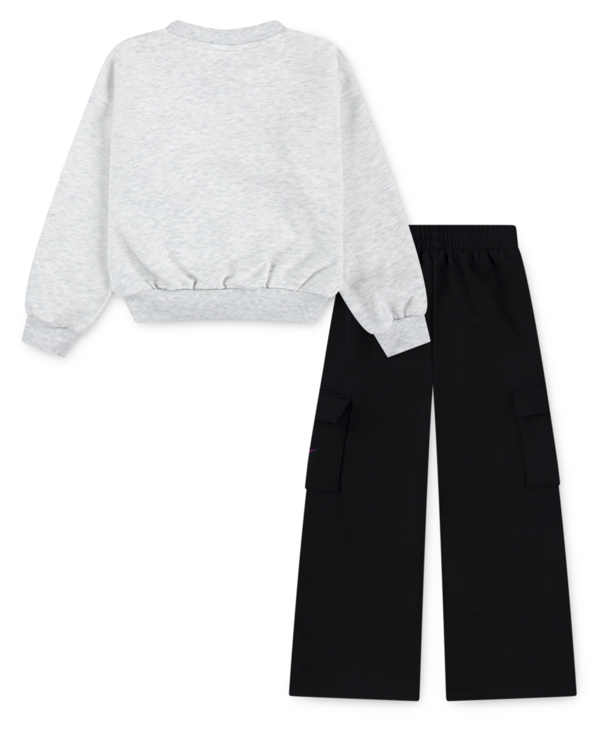 Nike Toddler And Little Girls 2-piece Essentials Crewneck And Cargo Pants Set In Multi