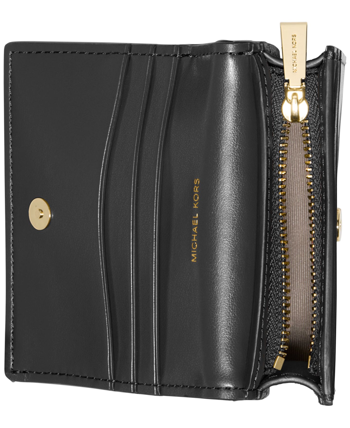 Женский кошелёк Michael Kors Hamilton Small Compact Wallet, цвет: Чёрный — фото 2