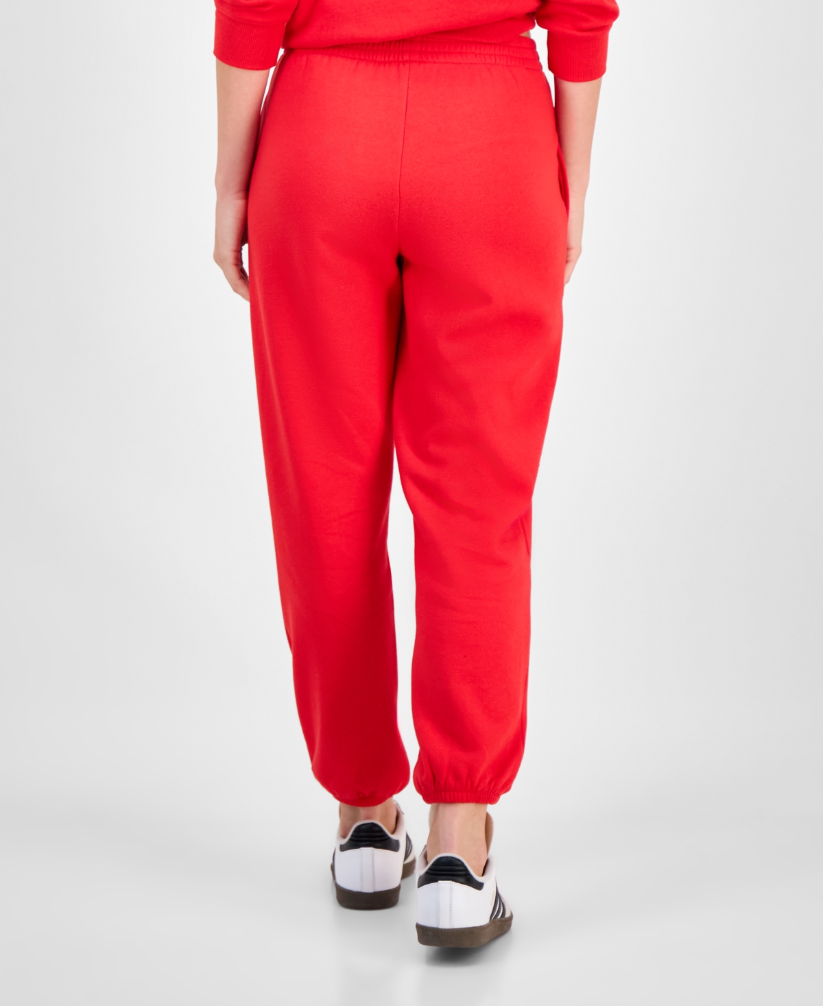 Hybrid Juniors' Hello Kitty Holiday Jogger Sweatpants In Red