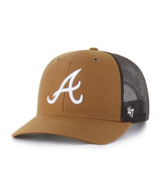 '47 Brand - Men's Brown Atlanta Braves Trucker Adjustable Hat