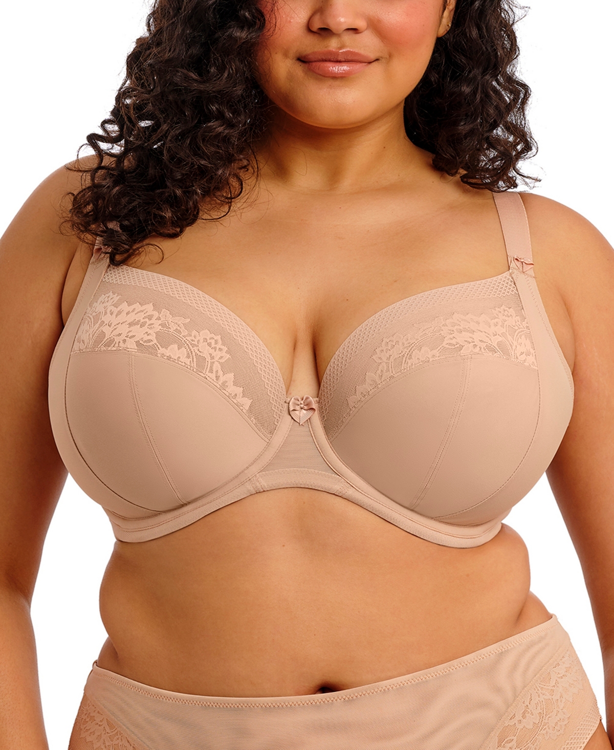 Plus Size Nerina Underwire Plunge Bra - Sahara