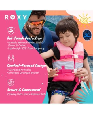 Life Vest USCG Approved for kids, Lightweight EPE Foam with Quick-Release Buckles