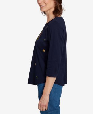 Petite Embroidered Top