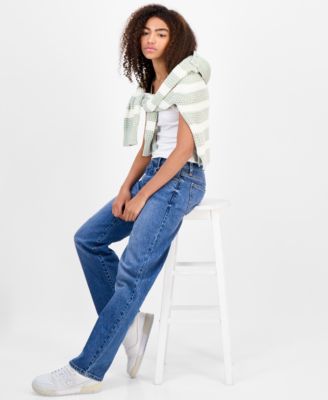 Juniors' Skater Straight-Leg Jeans