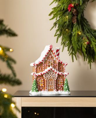 11.75" Lighted Resin Christmas Village
