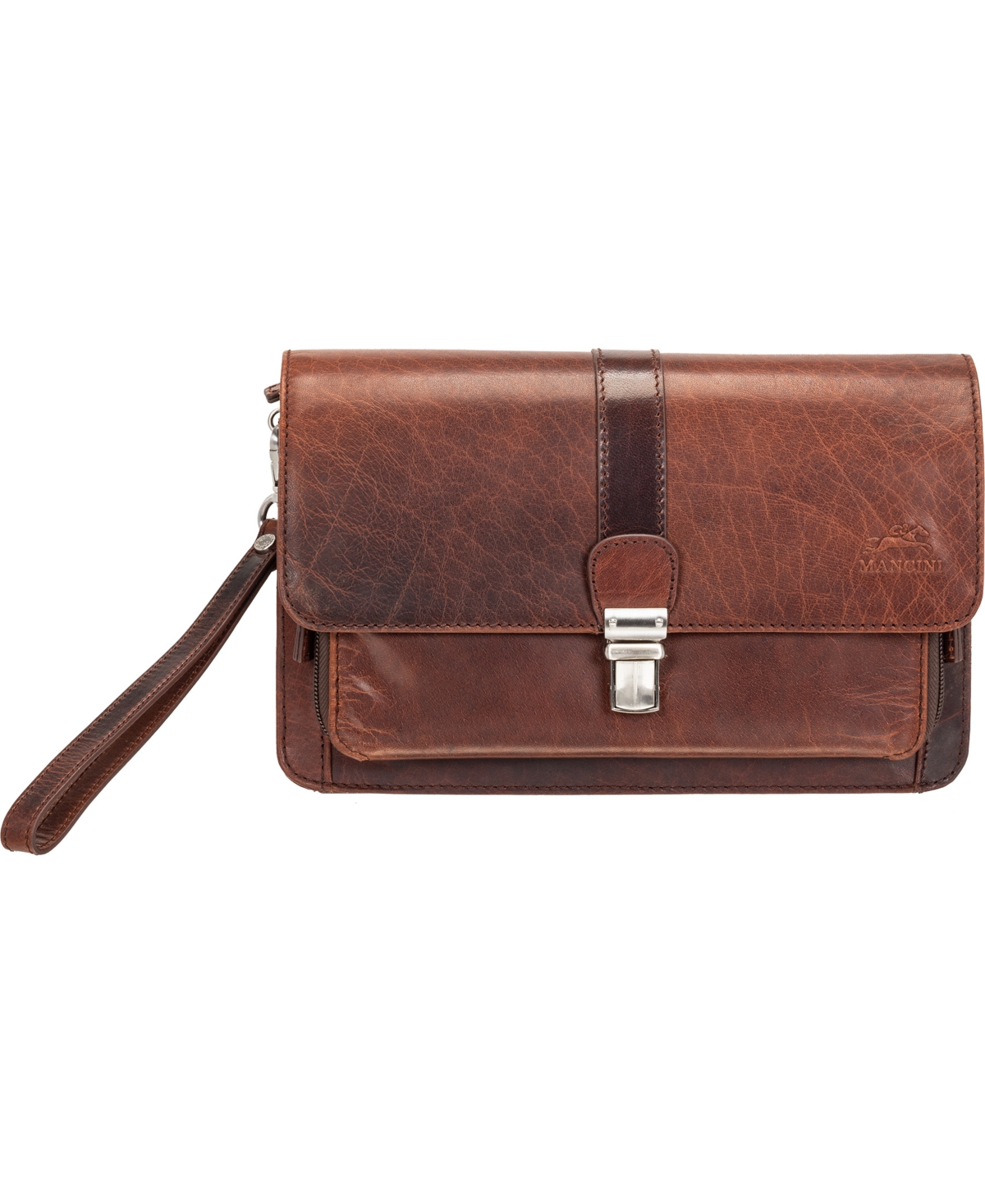Men's Buffalo Front Organizer Bag - Brown