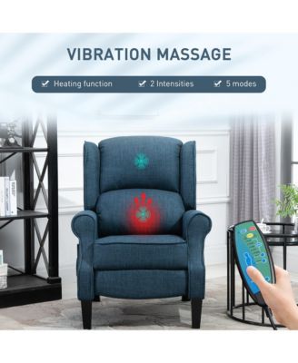 Massage Recliner Sofa with Heat Function, Remote Control,