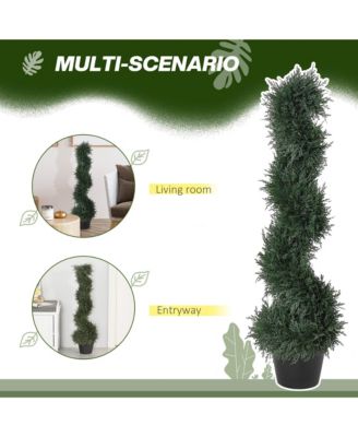 3FT Topiary Artificial Faux Cedar Tree Plant w Nursery Pot