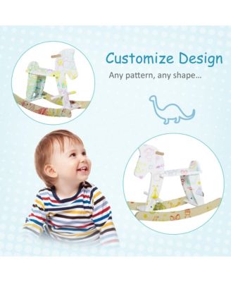 Wooden Rocking Horse Toddler Baby Ride-on Toys for Kids 1-3 Years