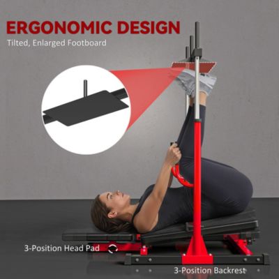 Leg Press Machine with Adjustable Leg, Back, Head Positions